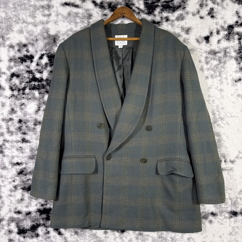 Jos A Bank Blazer Womens Size 14 Double Breasted New Wool Career Old Money